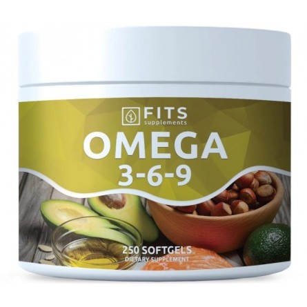 Nutricosmética - Suplementos al mejor precio: Omega 3-6-9 1000mg 250 cápsulas blandas de FITS Supplements en Skin Thinks - 