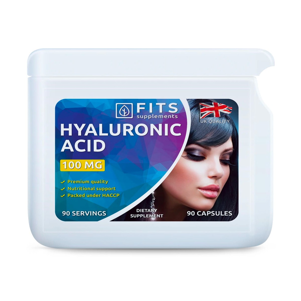 Nutricosmética - Suplementos al mejor precio: Fits Suplements Hyaluronic Acid 100 MG (90 capsulas - 45 dias) de FITS Supplements en Skin Thinks - Piel Seca