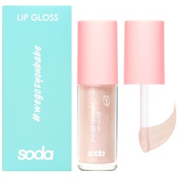 Maquillaje Vegano al mejor precio: Soda Glitter Lip Gloss Golden Crown 101 de Soda Makeup en Skin Thinks - 