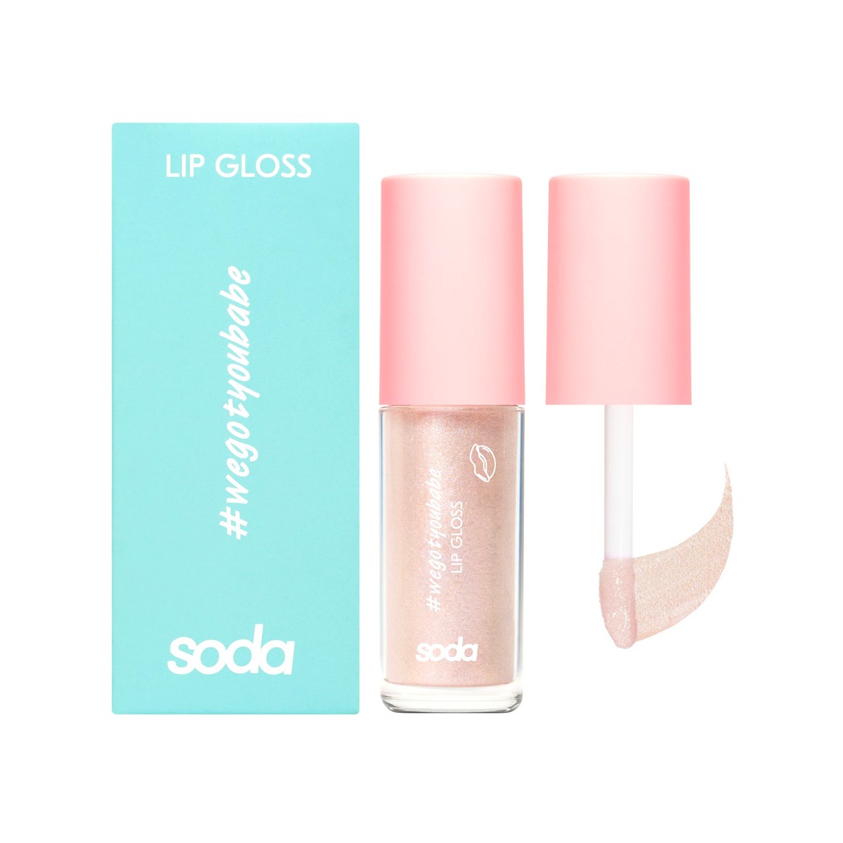 Maquillaje Vegano al mejor precio: Soda Glitter Lip Gloss Golden Crown 101 de Soda Makeup en Skin Thinks - 
