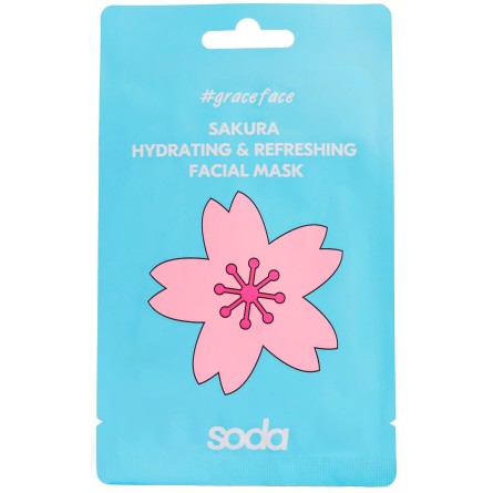 Mascarillas Coreanas de Hoja al mejor precio: Soda Sakura Hydrating & Refreshing Facial Mask de Soda Makeup en Skin Thinks - 