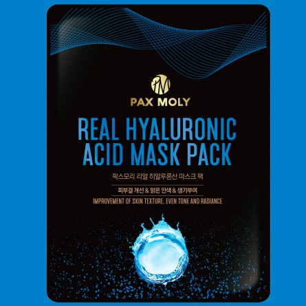 Mascarillas Coreanas de Hoja al mejor precio: PAX Moly Real Hyaluronic Mask Pack - Hidrata y rellena la piel de PAX MOLY en Skin Thinks - Piel Seca