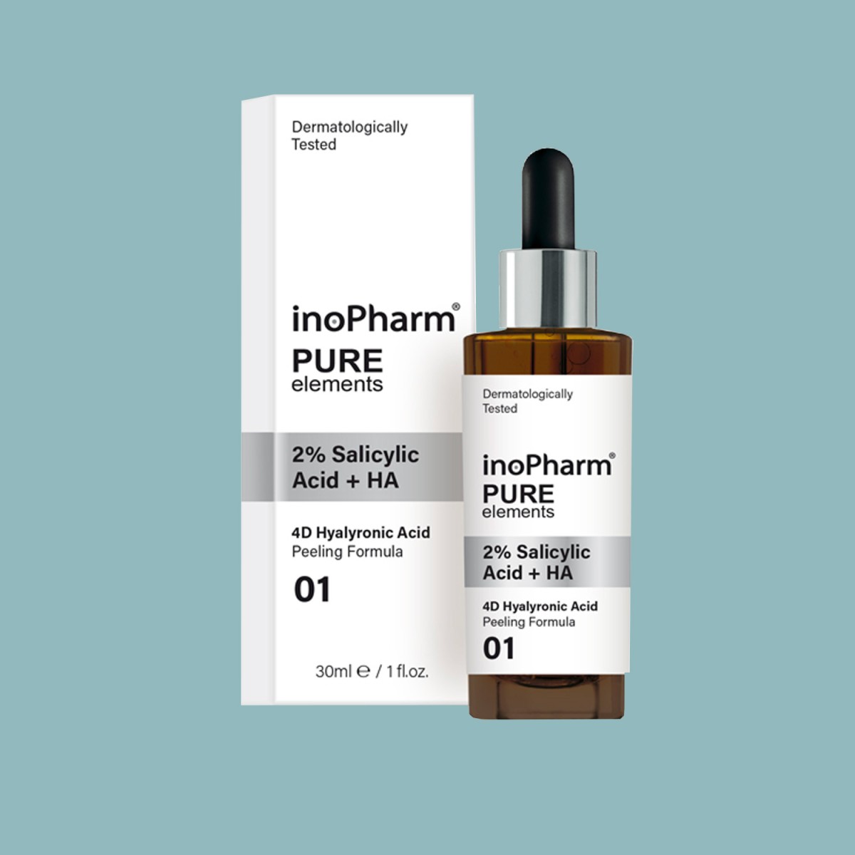 Serums - Cosmética Natural al mejor precio: InoPharm Pure Elements 2 % Salicylic + HA Serum con Salicílico y 4 tipos de Hialurónico de InoPharm en Skin Thinks - Piel Grasa