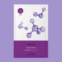 Mascarillas Coreanas de Hoja al mejor precio: Mascarilla con Péptidos The SAEM Peptide Mask Sheet de The Saem en Skin Thinks - Tratamiento de Poros