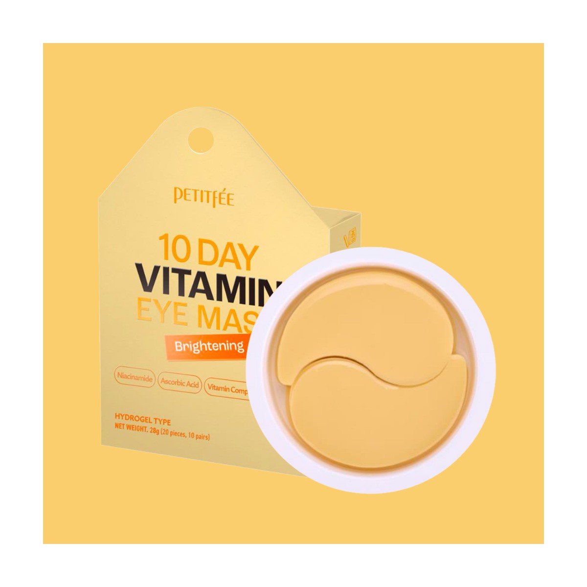 Contorno de Ojos al mejor precio: Parches con Vitaminas Petitfée 10 Day Vitamin Eye Mask Brigtening de Petitfée en Skin Thinks - Tratamiento Anti-Edad