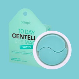 Contorno de Ojos al mejor precio: Parches con Centella Asiática Petitfée 10 Day Centella Eye Mask Soothing de Petitfée en Skin Thinks - Piel Sensible