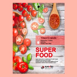 Mascarillas Coreanas de Hoja al mejor precio: Eyenlip Superfood Tomato Mask Tomate + Centella siática de Eyenlip Beauty en Skin Thinks - Piel Sensible