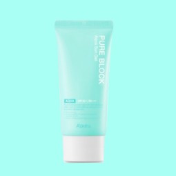 Cosmética Coreana al mejor precio: Crema Solar en Gel A'pieu Pure Block Aqua Sun Gel SPF 50+ PA+++ de A'pieu en Skin Thinks - 