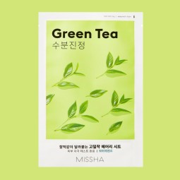 Mascarillas Coreanas de Hoja al mejor precio: Mascarilla Hidratante MISSHA Airy Fit Sheet Mask (Green Tea) de Missha en Skin Thinks - Piel Seca