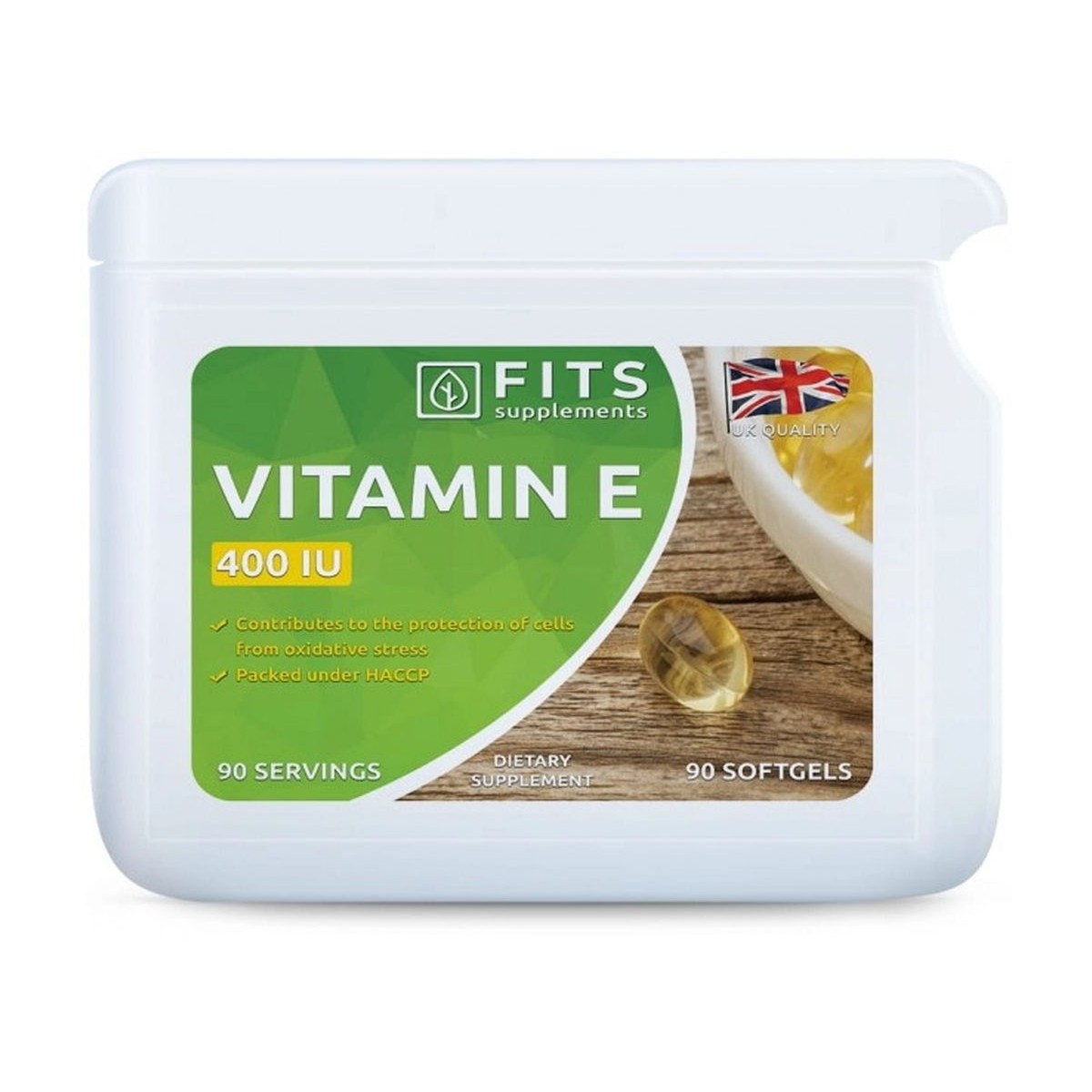 Nutricosmética - Suplementos al mejor precio: Vitamina E 400IU 90 softgels de FITS Supplements en Skin Thinks - 