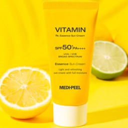 Protección Solar al mejor precio: Crema Solar con Vitaminas Medi-Peel Vitamin RX. Essence Sun Cream SPF50+ PA++++ de Medi-peel en Skin Thinks - Tratamiento Anti-Edad