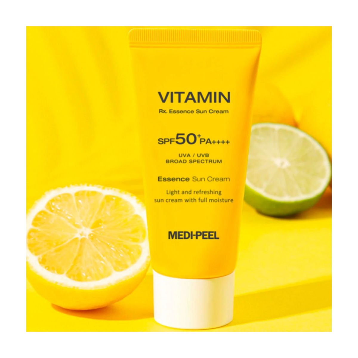 Protección Solar al mejor precio: Crema Solar con Vitaminas Medi-Peel Vitamin RX. Essence Sun Cream SPF50+ PA++++ de Medi-peel en Skin Thinks - Piel Seca
