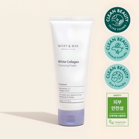 Espumas Limpiadoras al mejor precio: Mary & May White Collagen Cleansing Foam de Mary & May en Skin Thinks - Piel Seca