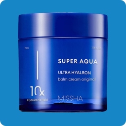 Cosmética Coreana al mejor precio: Super Aqua Ultra Hyalron Balm Cream Original Hidratante Antiedad de Missha en Skin Thinks - Firmeza y Lifting 