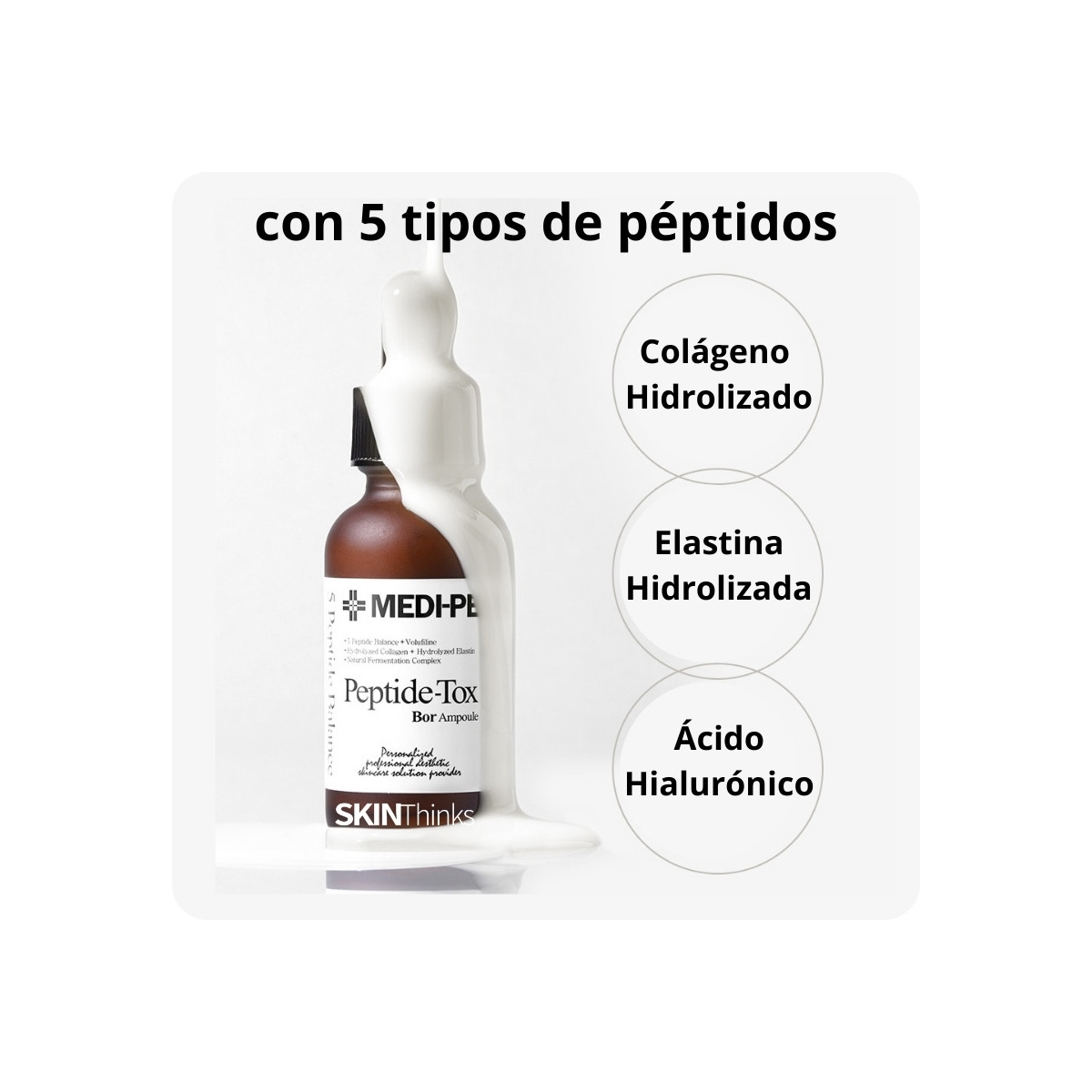 Serum y Esencias al mejor precio: Serum reafirmante con Péptidos Medi-Peel Bor-Tox Peptide Ampoule de Medi-peel en Skin Thinks - Piel Seca