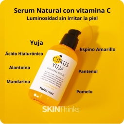 Serum y Ampoules al mejor precio: Serum con Vitamina C Farmstay Citrus Yuja Vitalizing Serum 100ml de FarmStay en Skin Thinks - Piel Seca