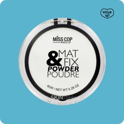 Maquillaje Vegano al mejor precio: Polvos matificantes veganos Miss Cop Mat & Fix Powder de Miss Cop en Skin Thinks - Piel Grasa