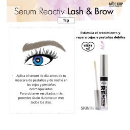 Maquillaje al mejor precio: Serum para pestañas y cejas Miss Cop Reactiv Lash & Brown de Miss Cop en Skin Thinks - 