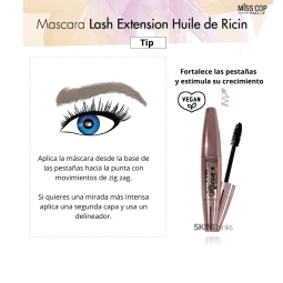 Maquillaje Vegano al mejor precio: Mascara de Pestañas Fortalecedora Miss Cop Lash Extension HUILE DE RICIN de Miss Cop en Skin Thinks - 