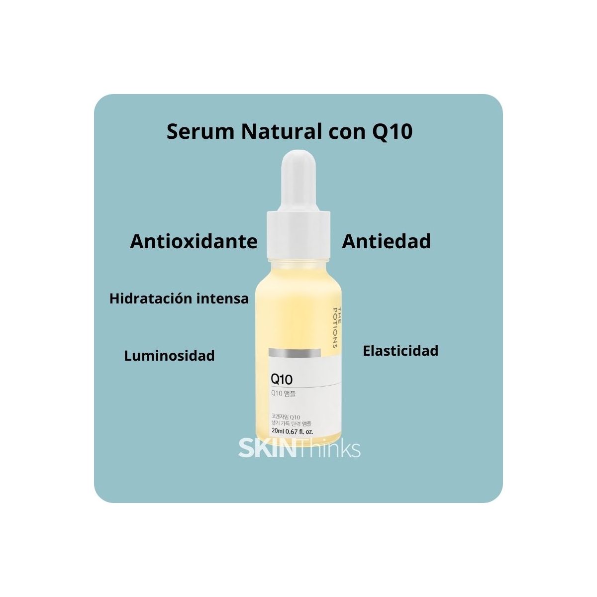 Serum y Ampoules al mejor precio: The Potions Q10 Ampoule Serum antioxidante y antiedad de The Potions en Skin Thinks - Piel Seca