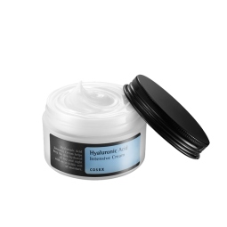 Cosmética Coreana al mejor precio: Crema Hidratante con Vitaminas Cosrx Hyaluronic Acid Intensive Cream de Cosrx en Skin Thinks - Piel Seca