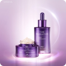 Emulsiones y Cremas al mejor precio: Missha Time Revolution Night Repair Ampoule & Cream Duo Set de Missha en Skin Thinks - Piel Seca