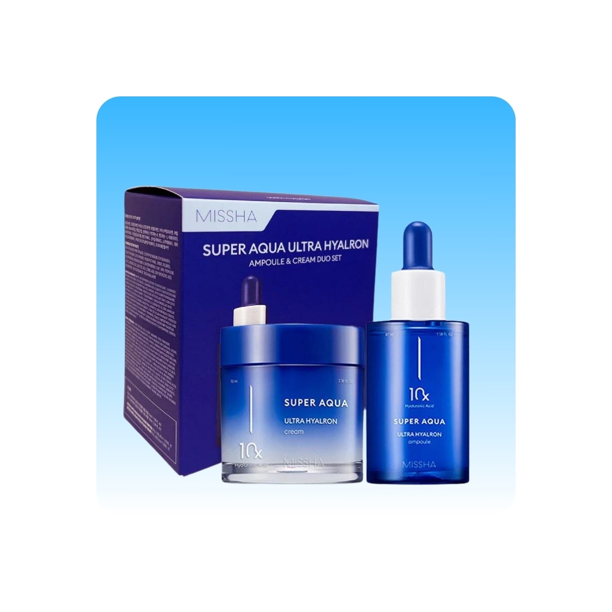 Compra Missha Super Aqua Ultra Hyalron Ampoule & Cream Duo Set Skin Thinks