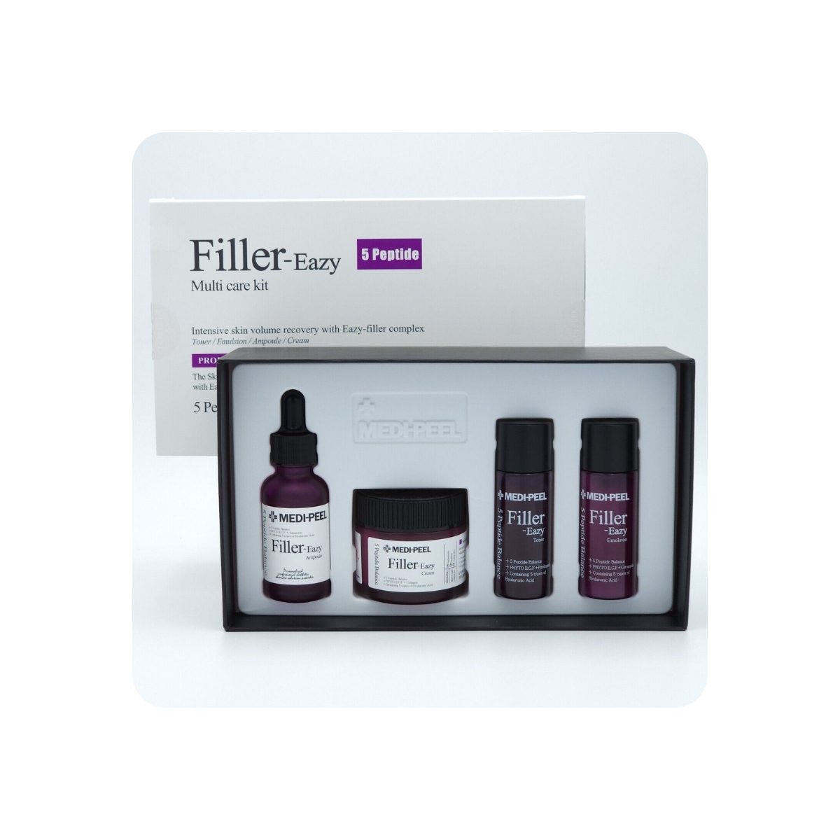 Emulsiones y Cremas al mejor precio: Rutina con Péptidos Medi-Peel Filler-Eazy 5 Peptide Multi Care Kit de Medi-peel en Skin Thinks - Tratamiento Anti-Manchas 