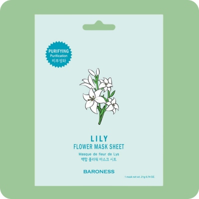 Baroness Lily Flower Mask Sheet Mascarilla Purificante