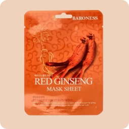 Mascarillas Coreanas de Hoja al mejor precio: Baroness Red Ginseng Mask Sheet de Baroness en Skin Thinks - Piel Seca