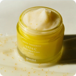 Emulsiones y Cremas al mejor precio: Goodal Green Tangerine Vita C Dark Spot Care Cream- Crema con Vitamina C de Goodal en Skin Thinks - Piel Seca