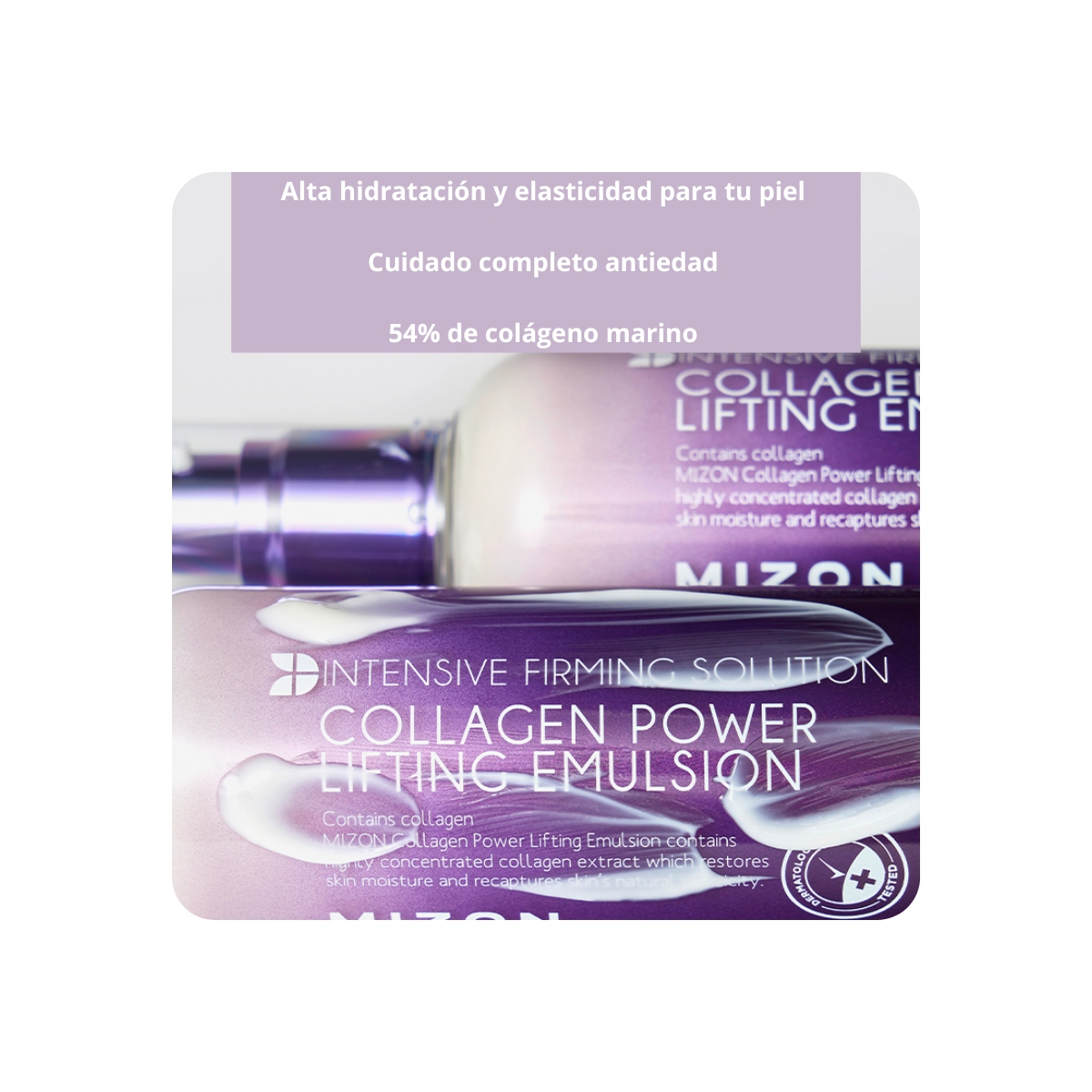 Emulsiones y Cremas al mejor precio: Mizon Collagen Power Lifting Emulsion Crema reafirmante con 54% de colágeno de Mizon en Skin Thinks - Piel Seca