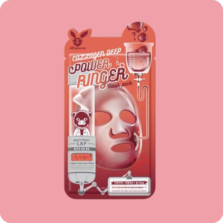 Mascarillas Coreanas de Hoja al mejor precio: Elizavecca Collagen Deep Power Ringer Mask Pack de Elizavecca en Skin Thinks - Piel Seca