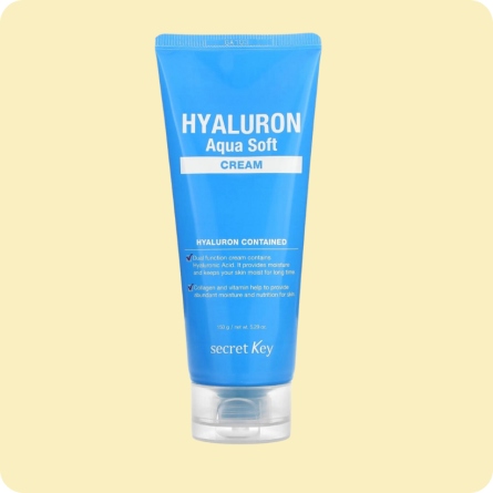 Secret Key Hyaluron Aqua Soft Cream Crema con hialurónico, colágeno y vitaminas