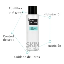 Tónicos al mejor precio: COXIR Tea Tree Pore & Sebum Toner de COXIR en Skin Thinks - Piel Seca