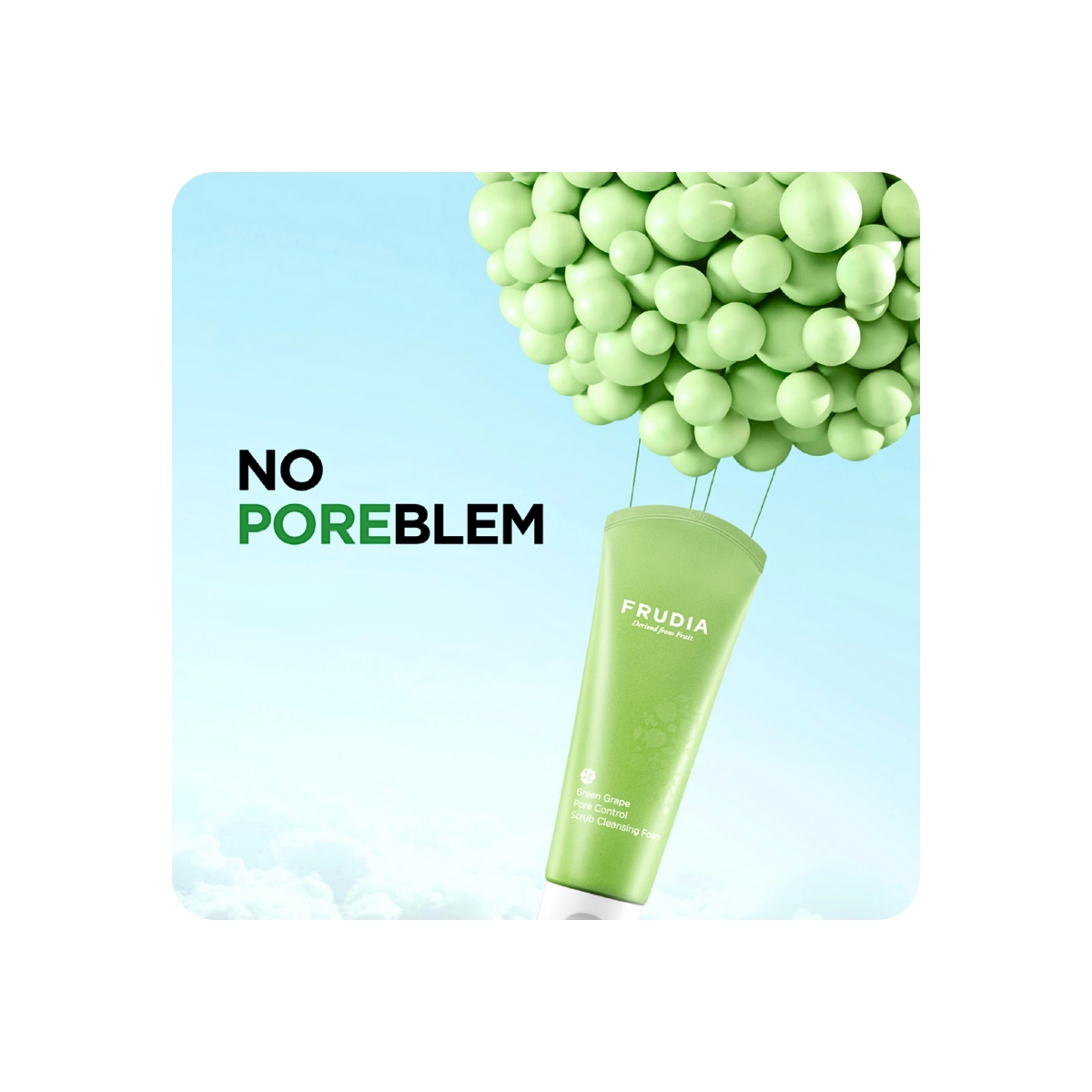 Espumas Limpiadoras al mejor precio: Frudia Green Grape Pore Control Scrub Cleansing Foam - Espuma limpiadora exfoliante. de Frudia en Skin Thinks - Piel Seca