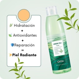 Tónicos al mejor precio: Tónico antioxidantee hidratante Ottie Green Tea Toner de en Skin Thinks - 