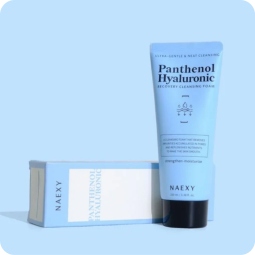 Espumas Limpiadoras al mejor precio: Espuma limpiadora hidratante Naexy Panthenol Hyaluronic Recovery Cleansing Foam de Naexy en Skin Thinks - Piel Seca