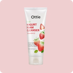 Espumas Limpiadoras al mejor precio: Espuma Iluminadora Ottie Fruit Yogurt Foam Cleanser Strawberry de OTTIE en Skin Thinks - Piel Seca
