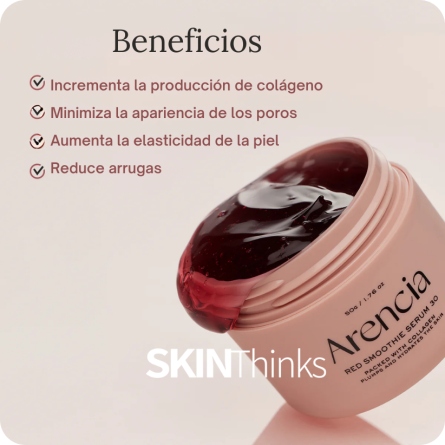 Serum y Ampoules al mejor precio: Arencia Red Smoothie Serum 30 - firmeza, glow, calma de Arencia en Skin Thinks - Piel Seca
