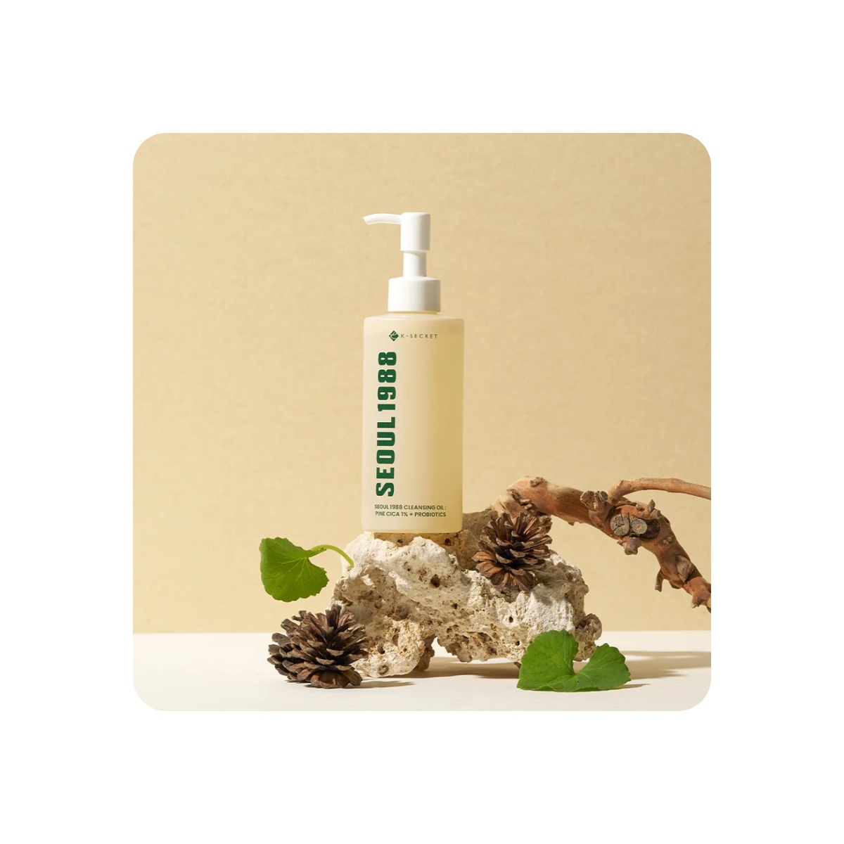 Aceites Limpiadores al mejor precio: Seoul 1988 Cleansing Oil: Pine Cica 1%+Probiotics de K-Secret en Skin Thinks - Piel Seca