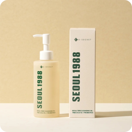 Aceites Limpiadores al mejor precio: Seoul 1988 Cleansing Oil: Pine Cica 1%+Probiotics de K-Secret en Skin Thinks - Piel Seca