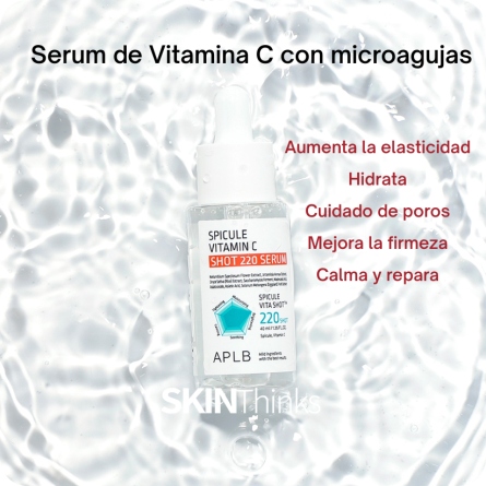 Serum y Ampoules al mejor precio: Serum de Vitamina C con Microagujas APLB Spicule Vitamin C Shot 220 Serum de APLB en Skin Thinks - 