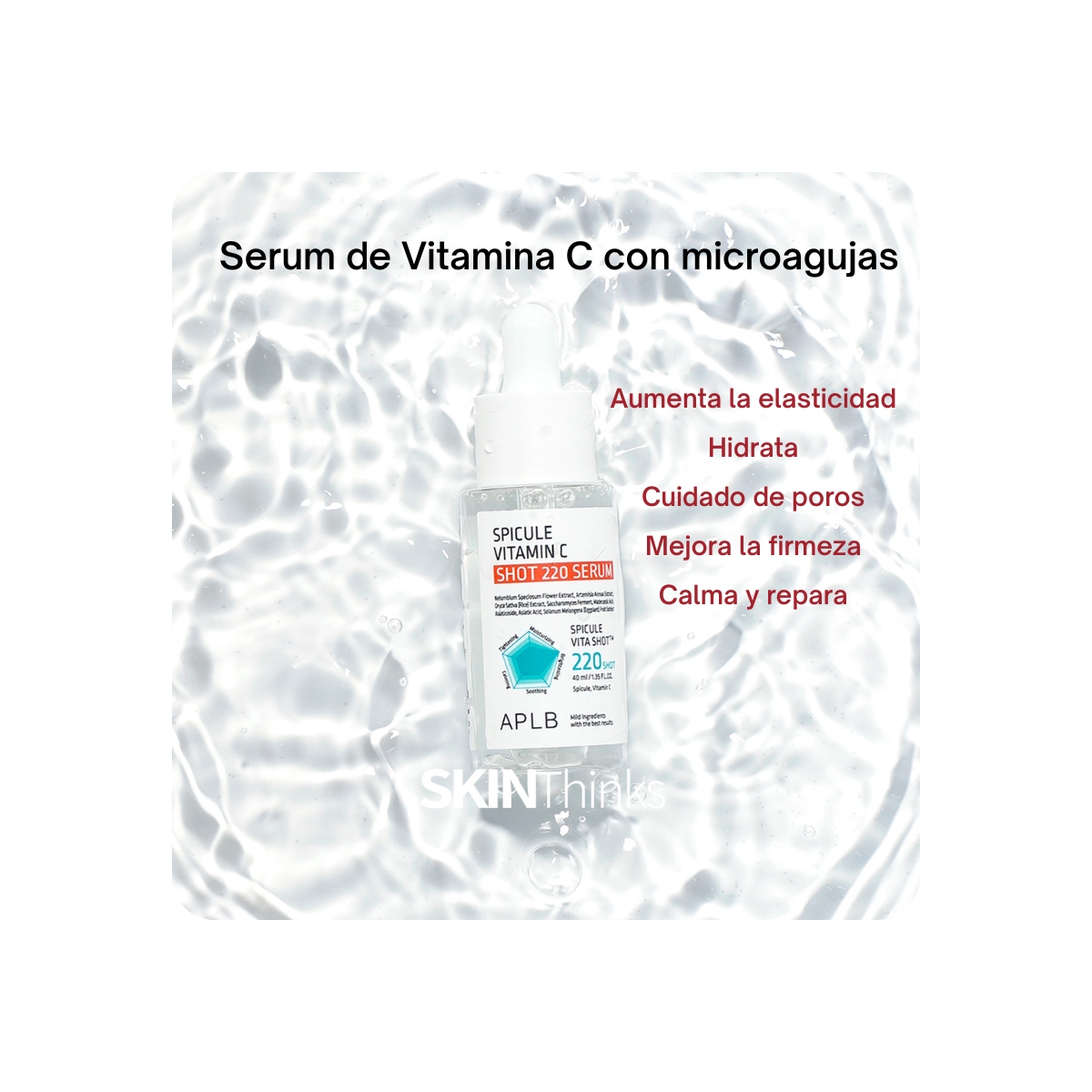 Serum y Ampoules al mejor precio: Serum de Vitamina C con Microagujas APLB Spicule Vitamin C Shot 220 Serum de APLB en Skin Thinks - 