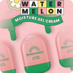Emulsiones y Cremas al mejor precio: Crema Hidratante 8 tipos de hialurónico PATCH HOLIC Watermelon Moisture Gel Cream de Patch Holic en Skin Thinks - 