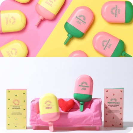 Emulsiones y Cremas al mejor precio: Crema Hidratante 8 tipos de hialurónico PATCH HOLIC Watermelon Moisture Gel Cream de Patch Holic en Skin Thinks - 