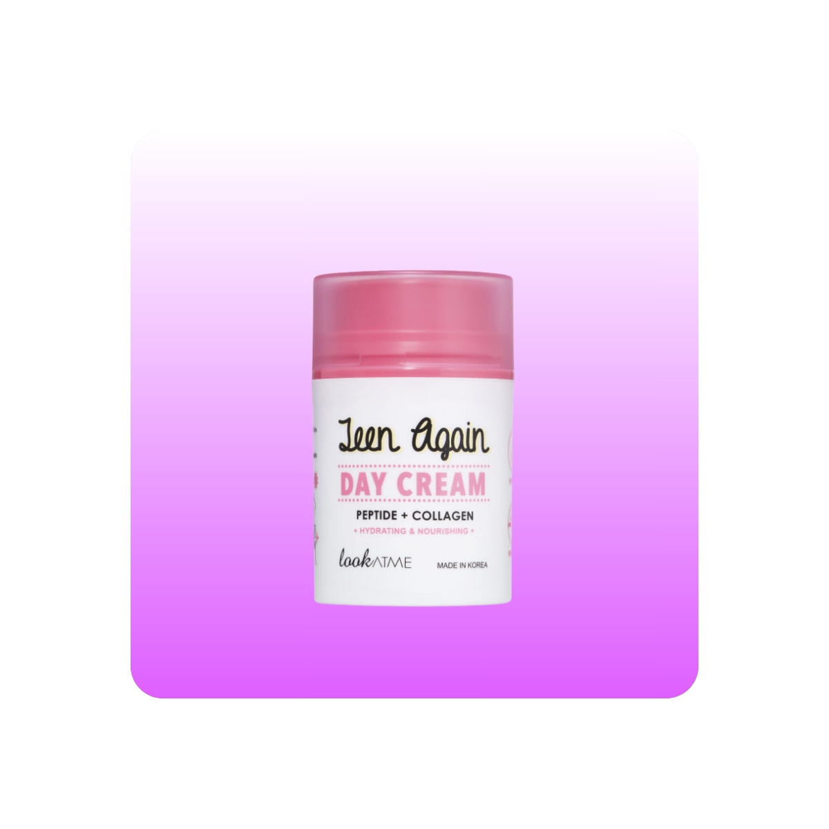 Emulsiones y Cremas al mejor precio: Crema Antiedad con Colágeno y Péptidos LOOK AT ME Teen Again Day Cream de Look ATME en Skin Thinks - 