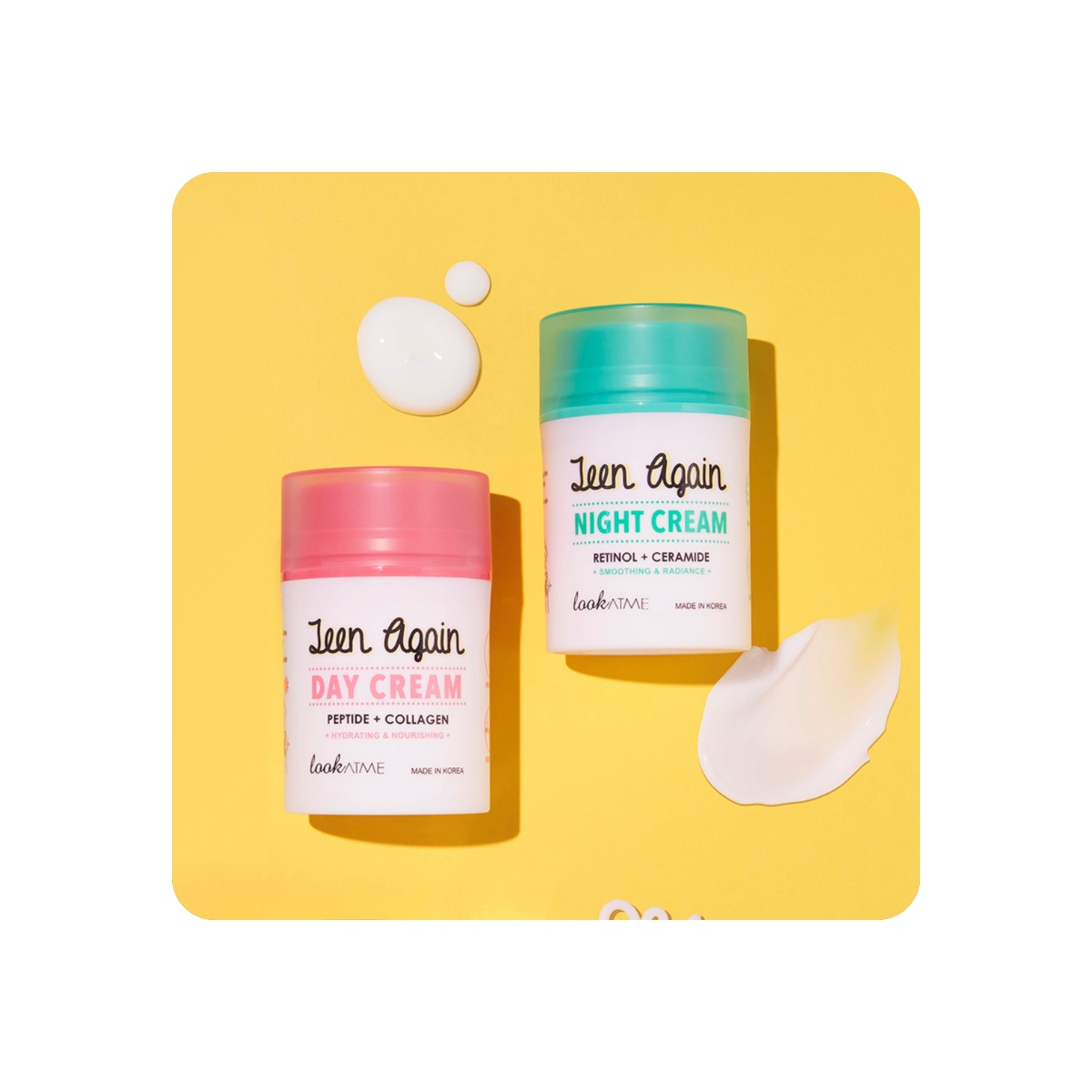 Emulsiones y Cremas al mejor precio: Crema Antiedad con Colágeno y Péptidos LOOK AT ME Teen Again Day Cream de Look ATME en Skin Thinks - 