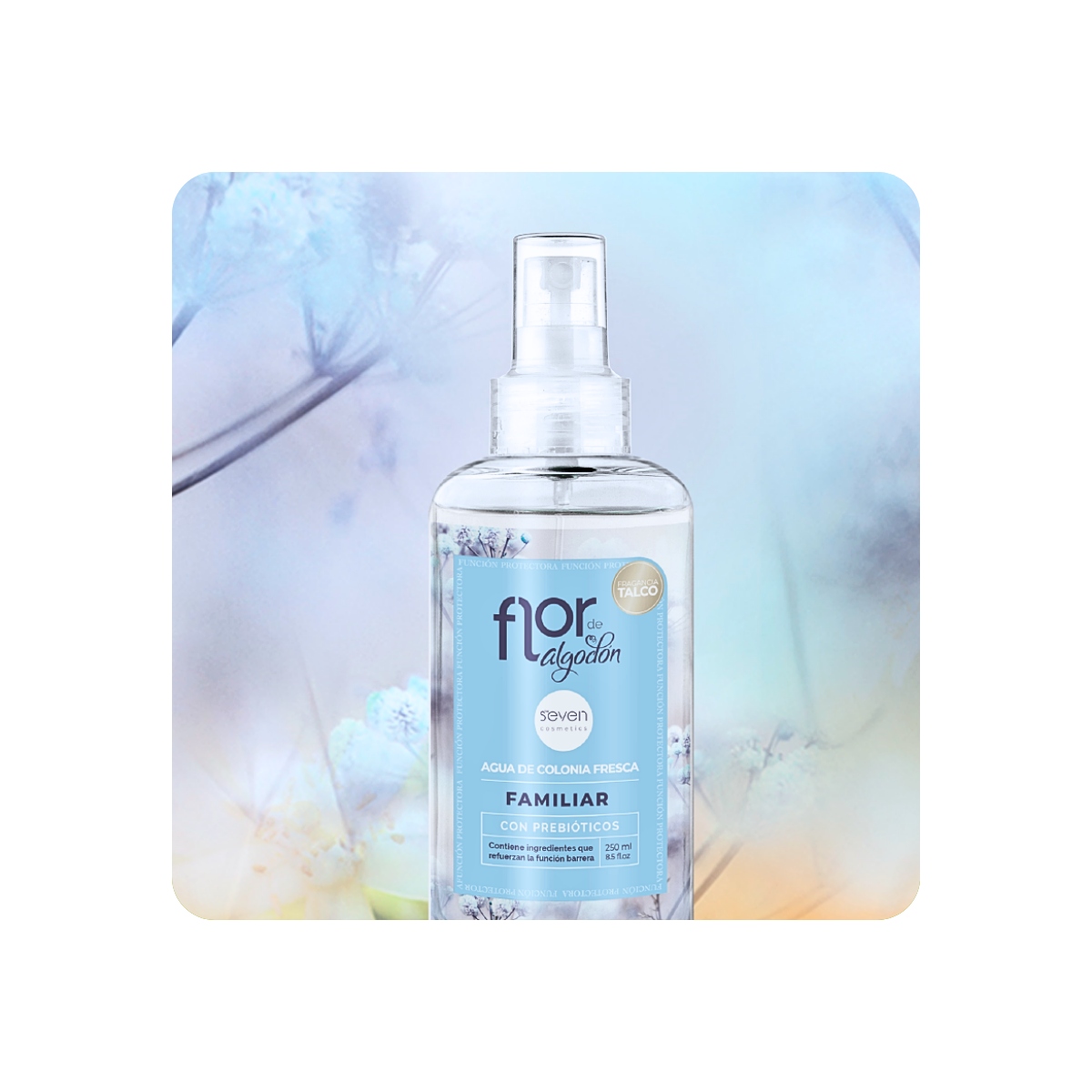 Corporal, manos, pies - Cosmética Natural al mejor precio: Agua de Colonia con prebióticos Seven Cosmetics Flor de Algodón de Seven Cosmetics en Skin Thinks - 