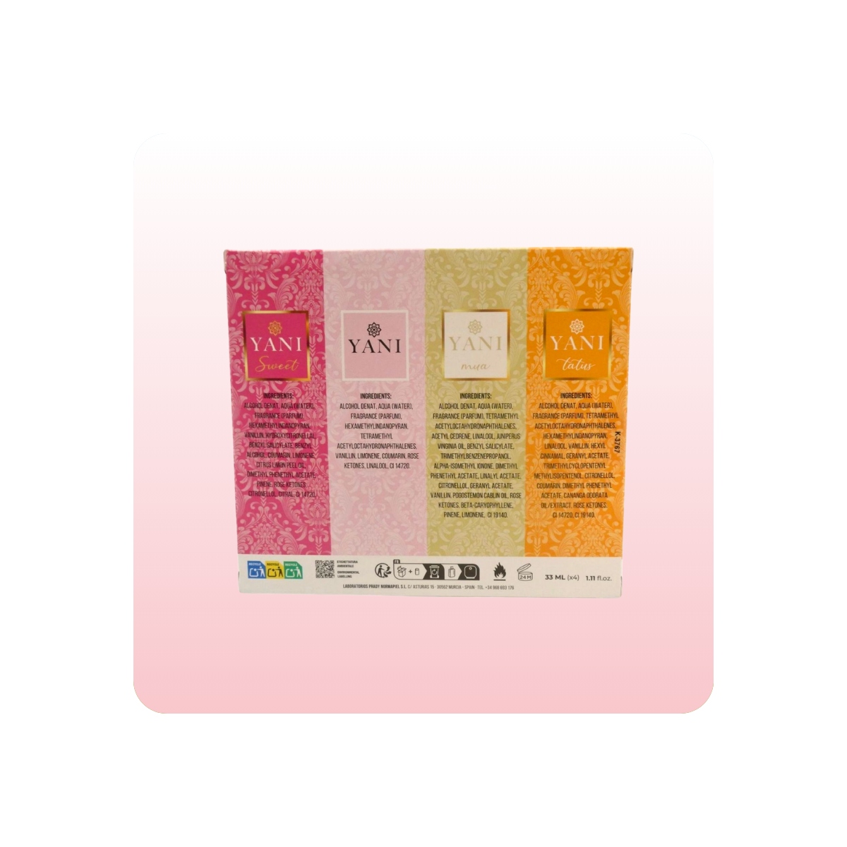 Corporal, manos, pies al mejor precio: Set 4 Mini Colonias para Mujer Prady Yani Collection de en Skin Thinks - 